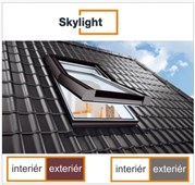 DOBROPLAST - SKYLIGHT PREMIUM plastové střešní okno PVC bílá 6/9 - 66/98cm